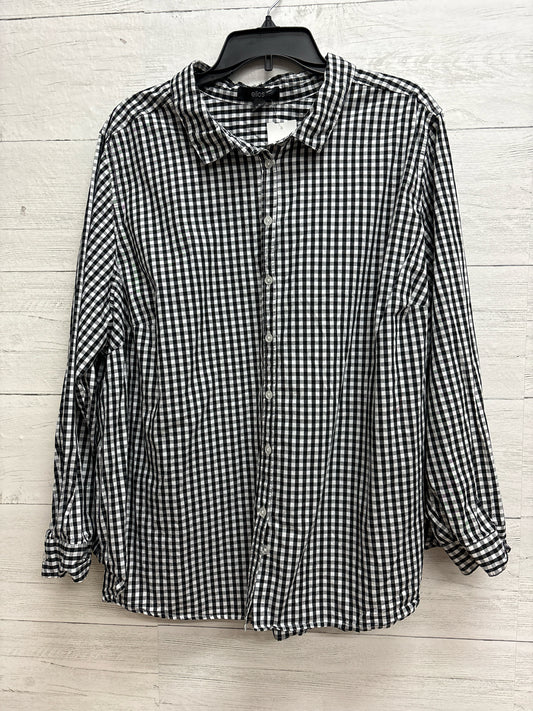 Size 28 ellos Black/White Womens Shirt