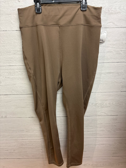 Size 2X POPFIT Brown Womens Leggings
