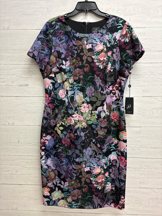 Size 16 Adrianna Papell BLACK FLORAL Dress