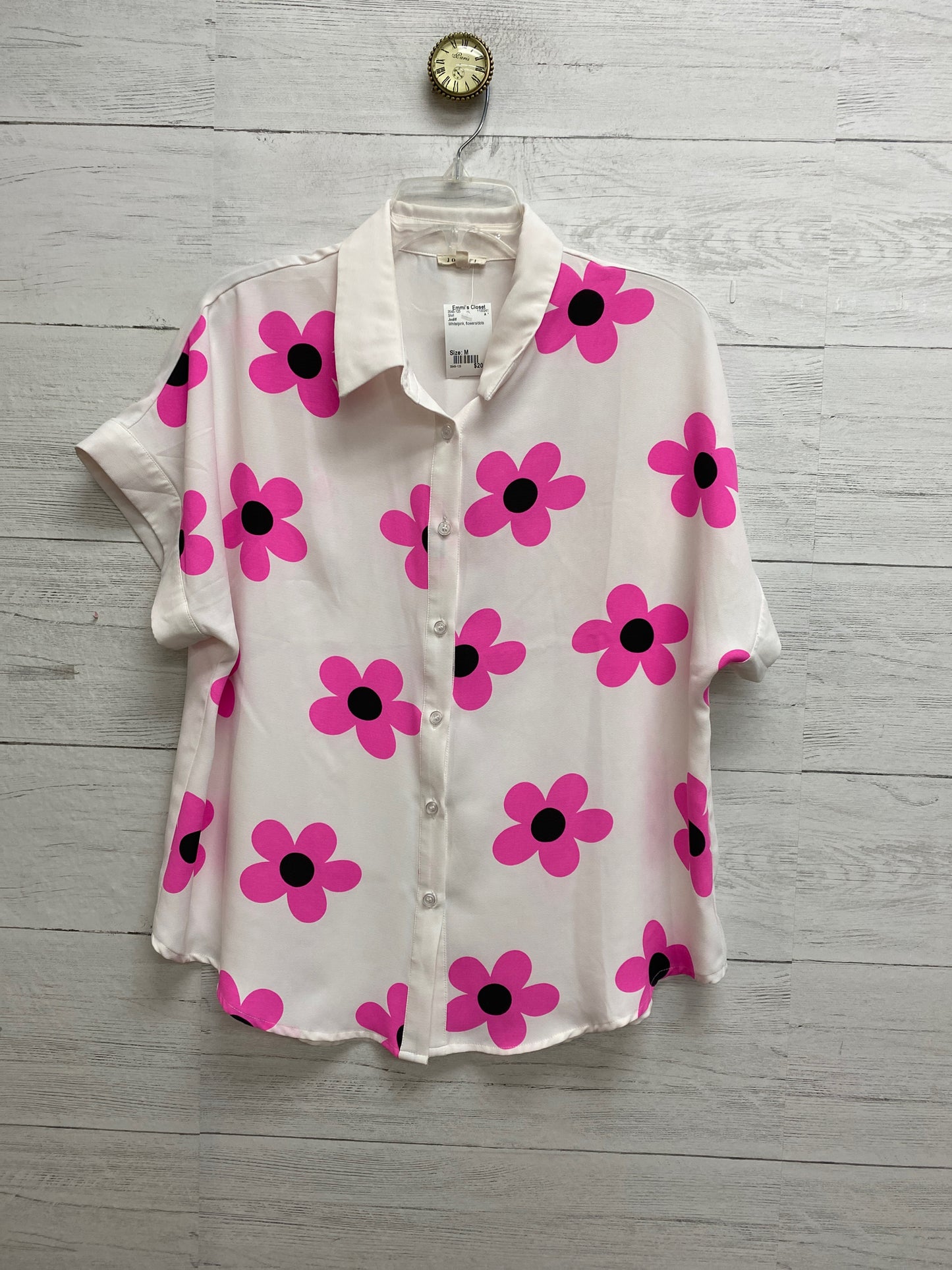 Size M Jodifl White/pink Shirt