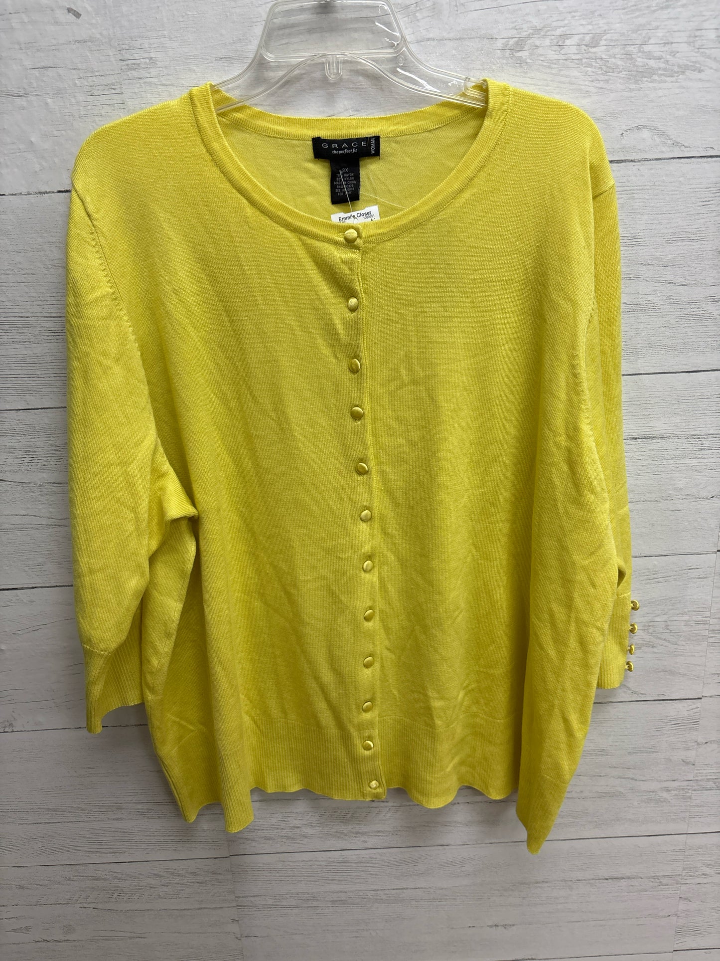 Size 3X Grace Yellow Sweater