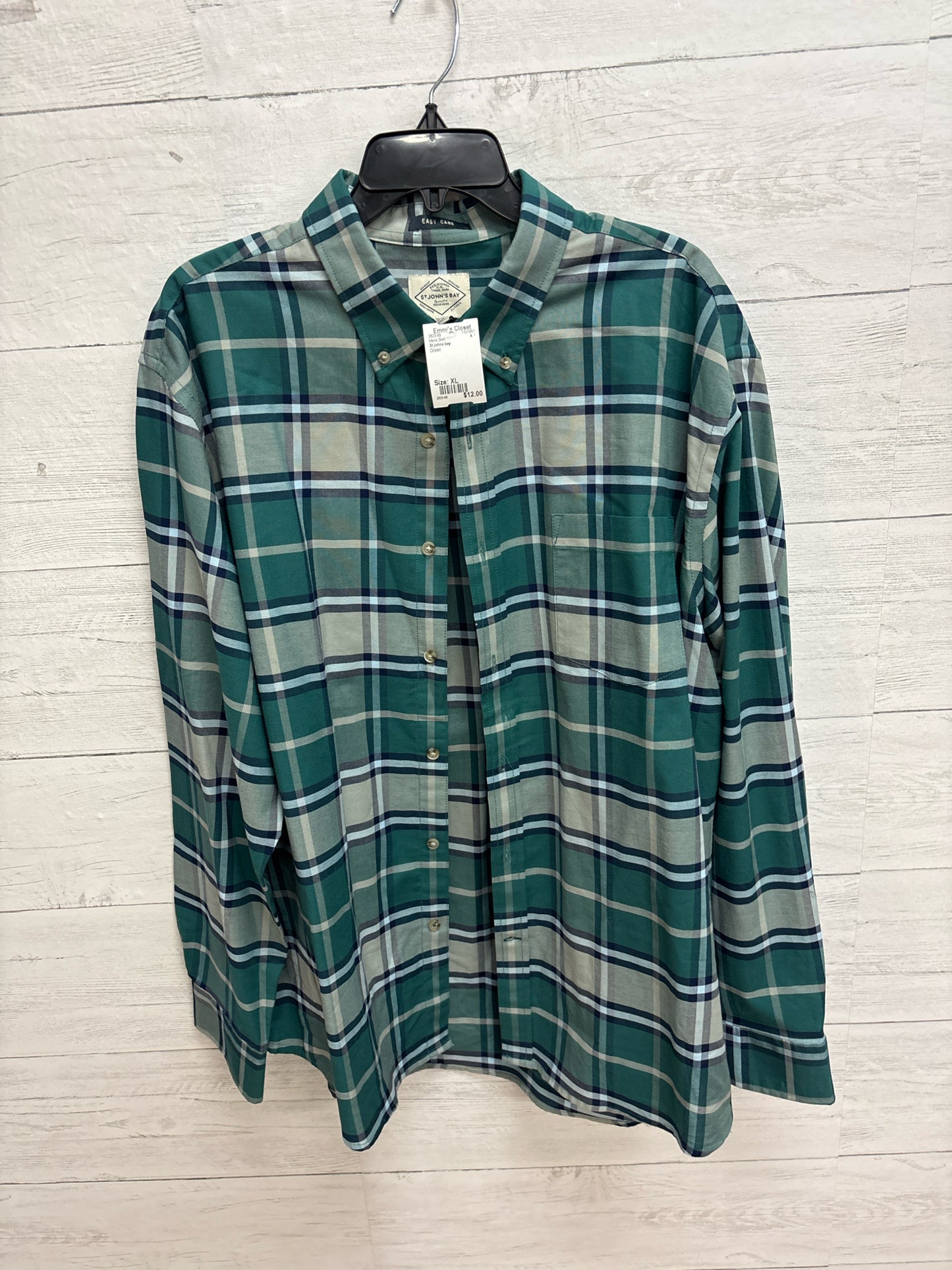 Size XL St johns bay Green Mens Shirt