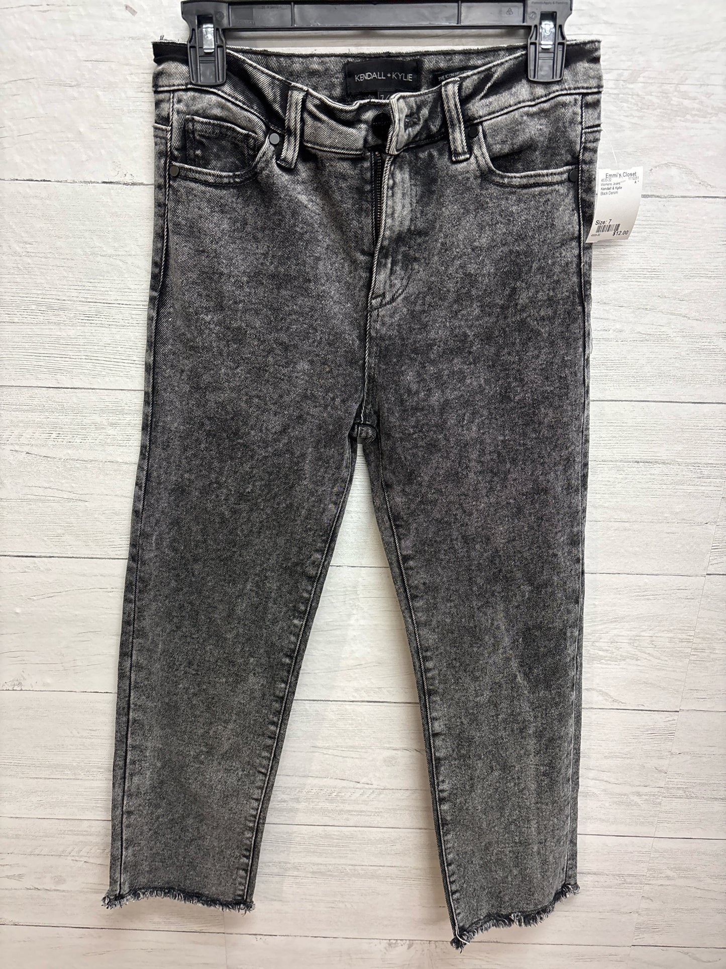 Size 7 Kendall & Kylie Black Denim Womens Jeans