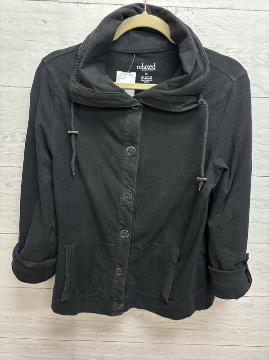 Size M Charter Club Black Womens Jacket