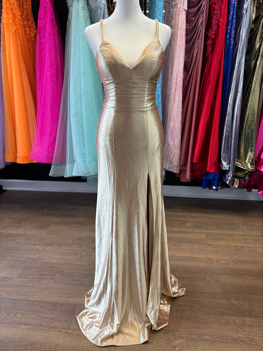 Size 0 Emmi's Elegance Gold Gown