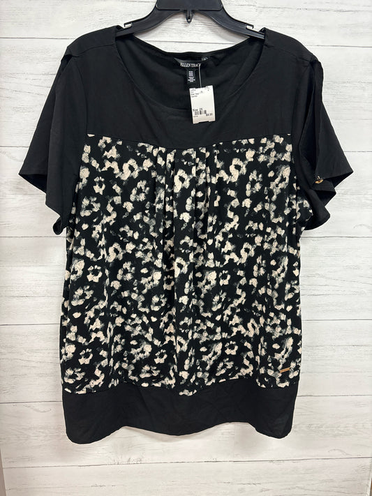 Size 2X Ellen Tracy black/tan Shirt