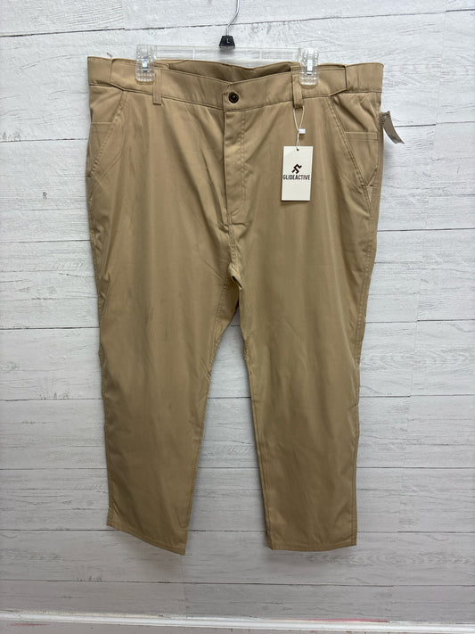 Size 2X Glideactive Khaki Mens Dresspant