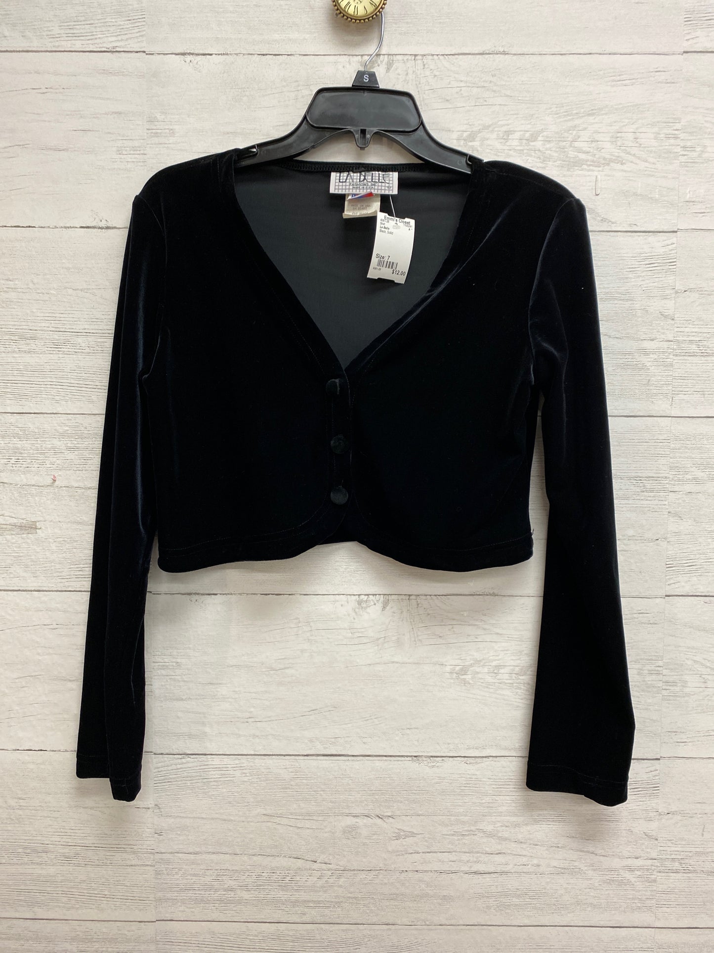 Size 7 La Belle Black Shirt