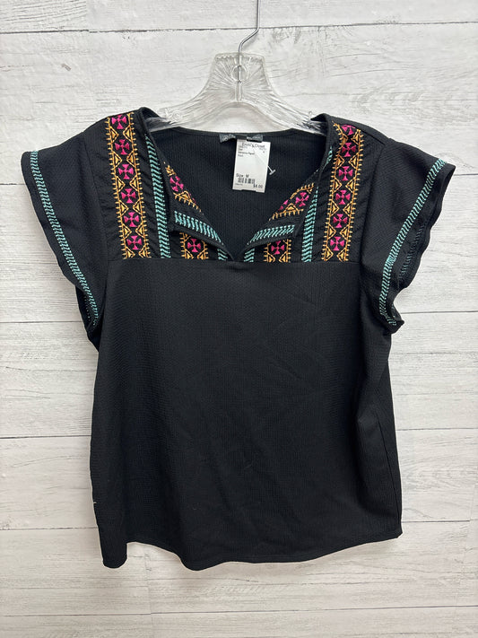 Size M Adrianna Papell Black Shirt