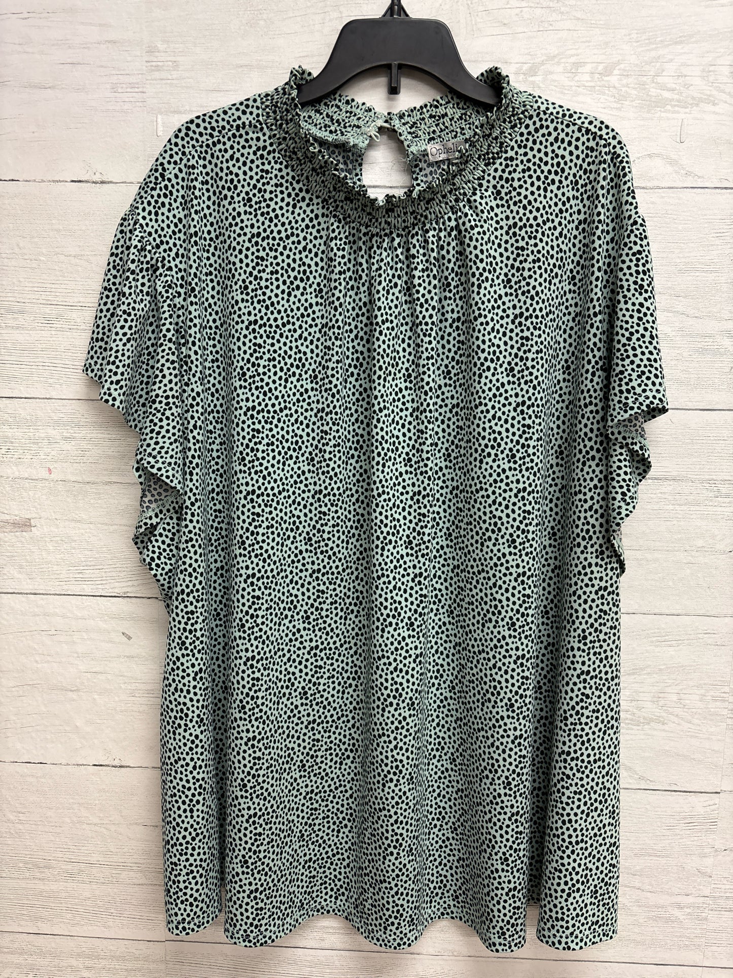 Size 3X OPHELIA ROE Green Womens Shirt