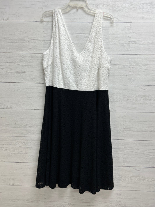 Size 18 Lane Bryant Black/White Dress