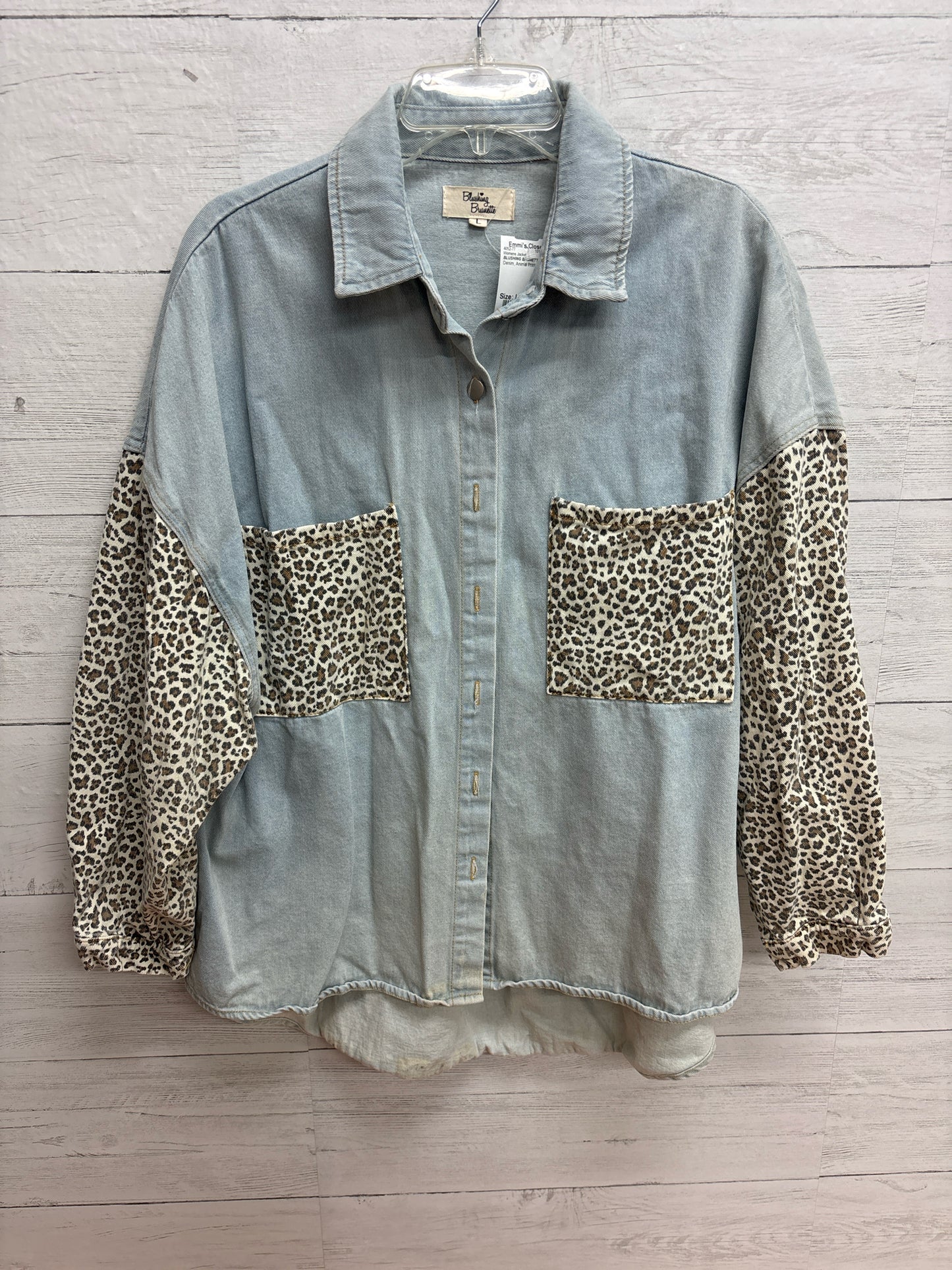 Size L BLUSHING BRUNETTE Denim Womens Jacket