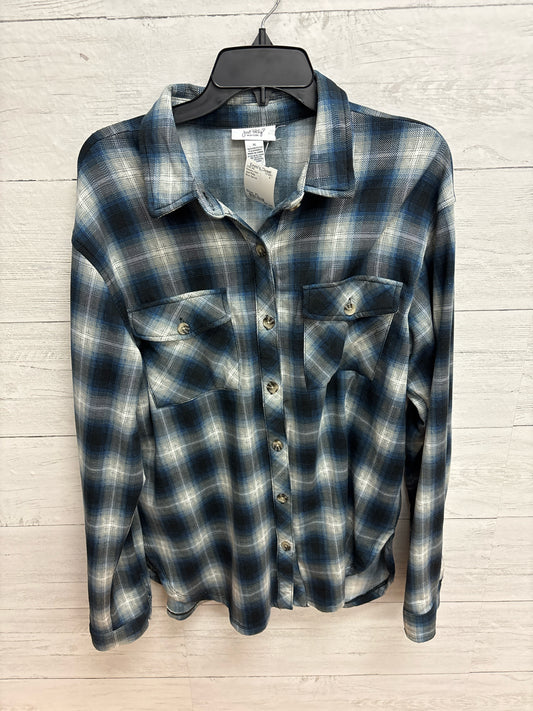 Size XL Just Polly Blue Womens Shirt