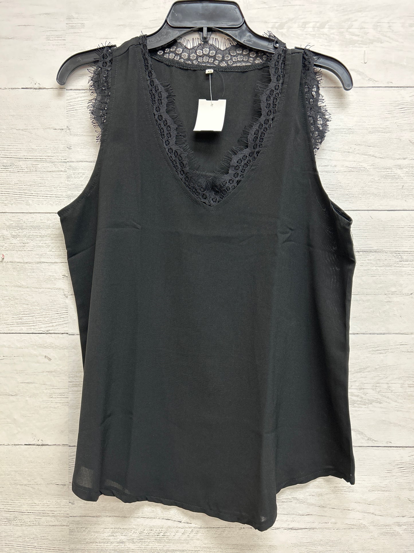 Size M N/A Black Tank Top