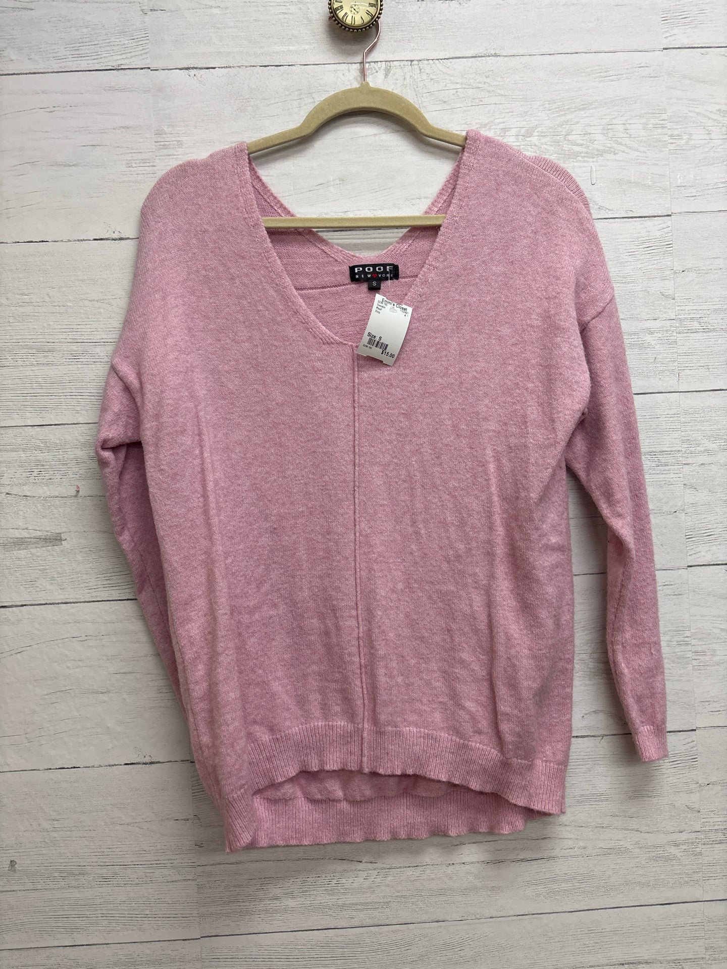 Size S Poof Pink Sweater