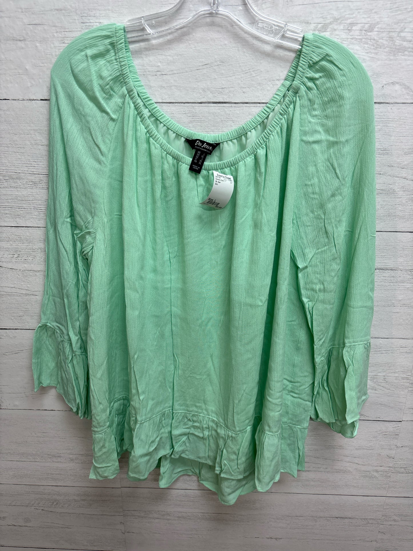 Size L Du Jour Mint Womens Shirt