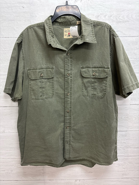 Size XL Red head Green Mens Shirt