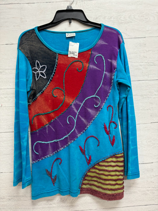 Size One Size India Boutique Blue/Purple Shirt