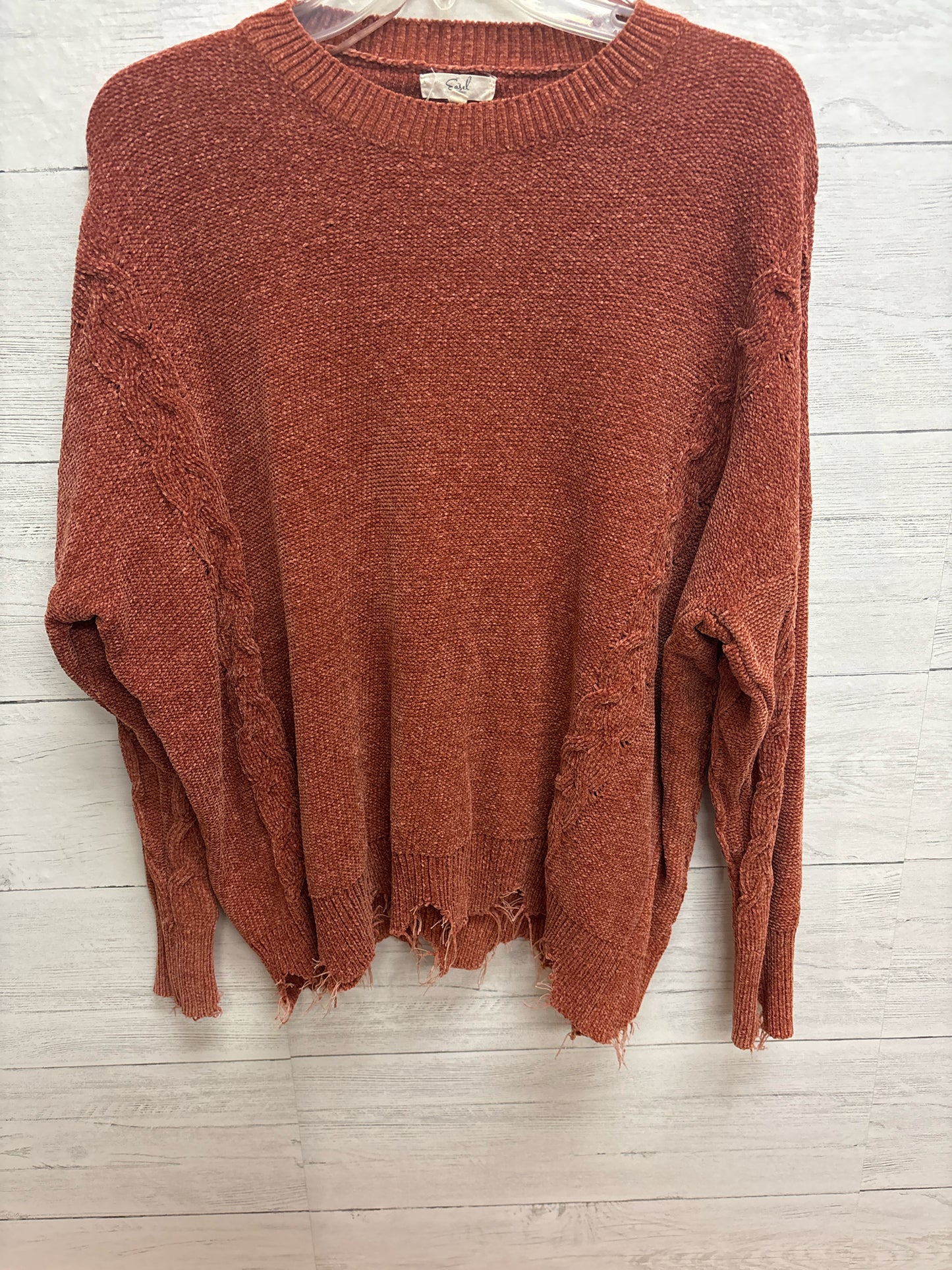 Size L Easel Orange Womens Sweater