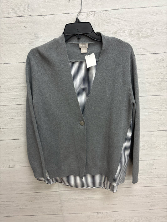 Size 0 Chico's Design Grey Womens Cardigan