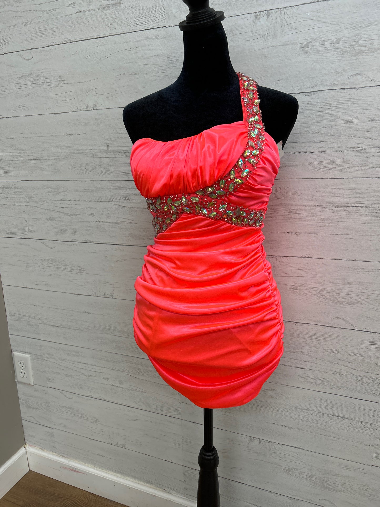 Size S City Triangles Orange Gown