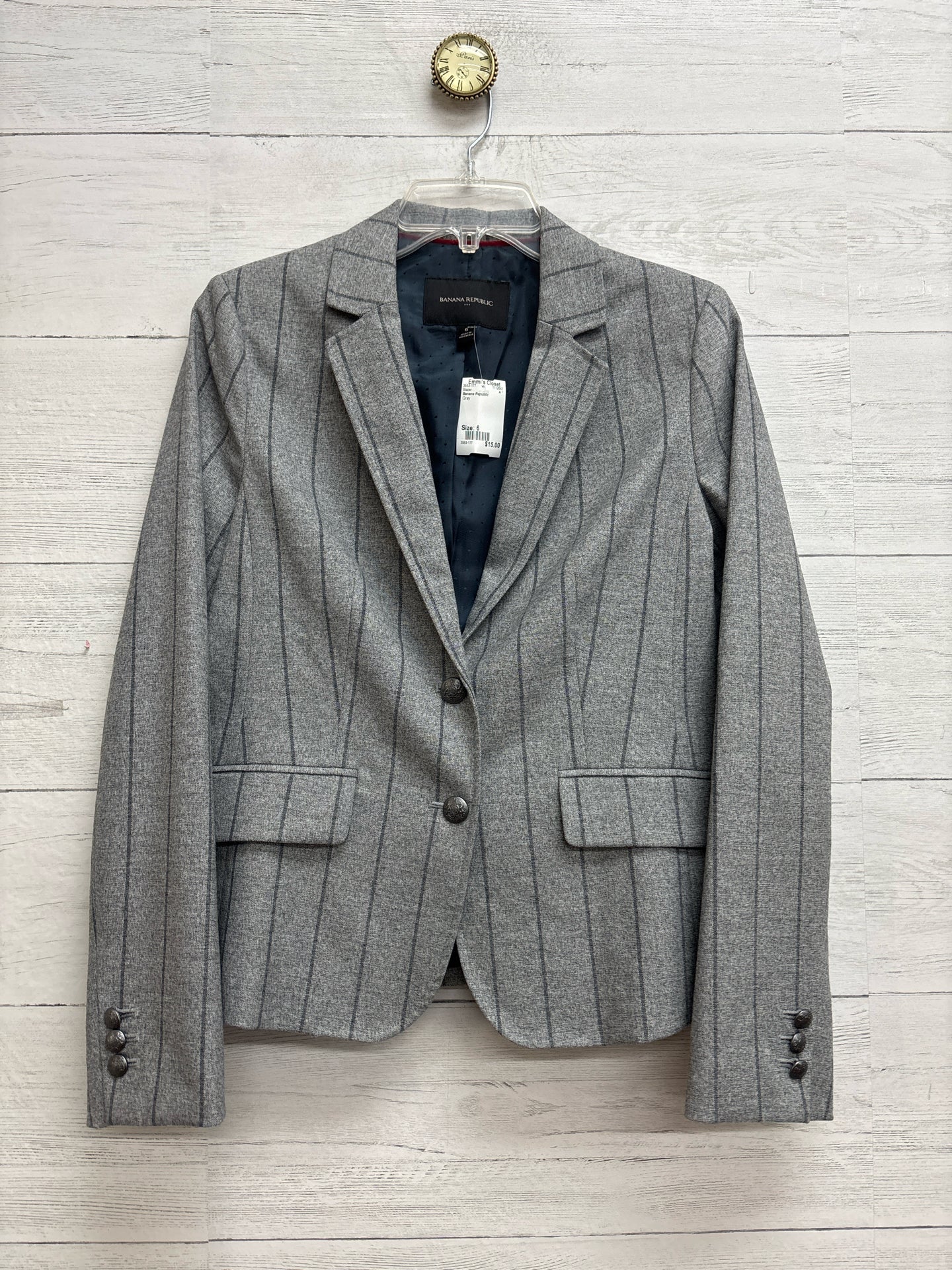 Size 6 Banana Republic Gray Blazer