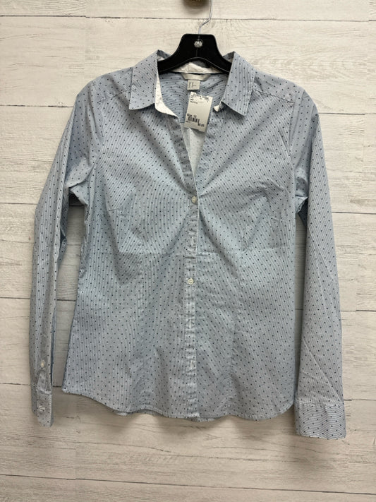 Size 10 H&M Navy/White Shirt