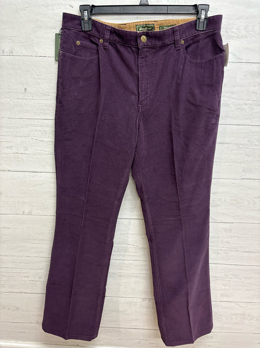 Size 14 Eddie Bauer Purple Womens Pants