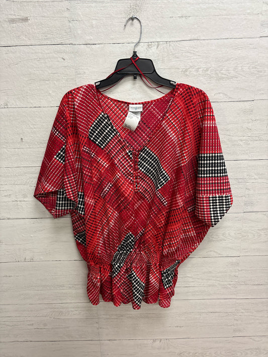 Size XXL Jaclyn Smith Red Womens Shirt