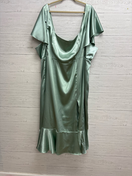 Size 3X BIRDY GRAY Green Gown