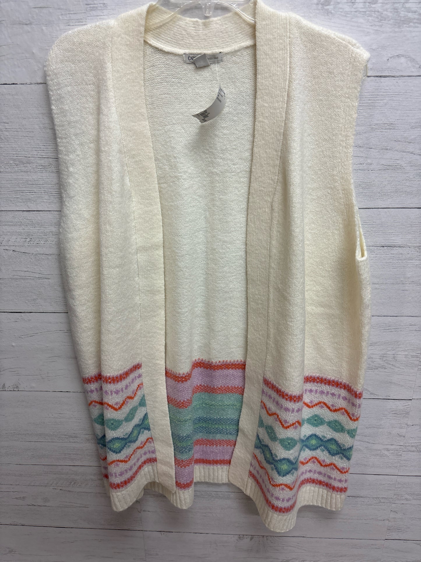 Size XL Cato white/purple/blue Womens Cardigan