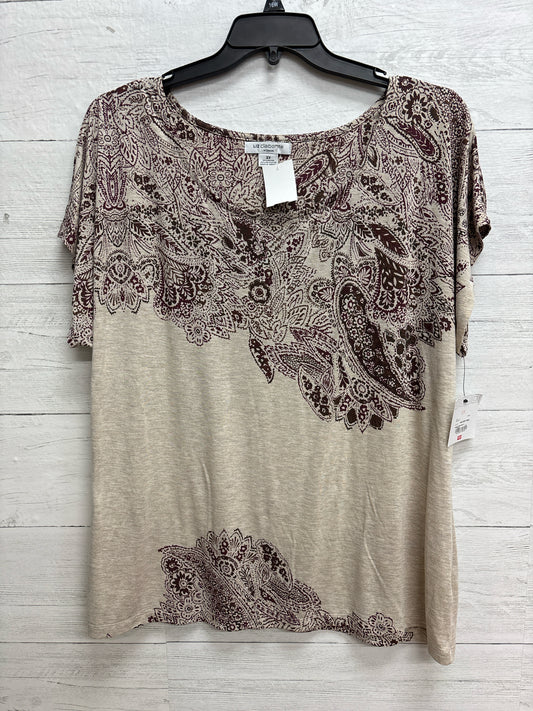 Size 2X Liz Claiborne Brown/tan Shirt