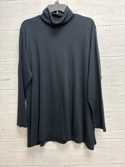 Size 3X lands end Black Womens Shirt