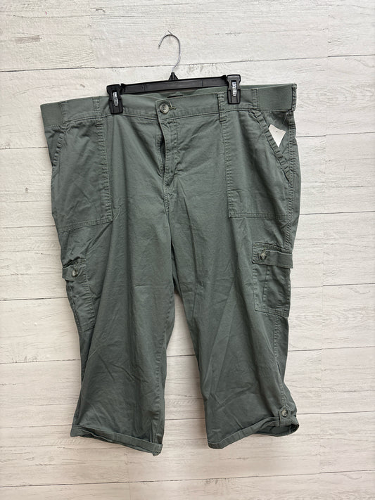 Size 24 Lee Green Capri