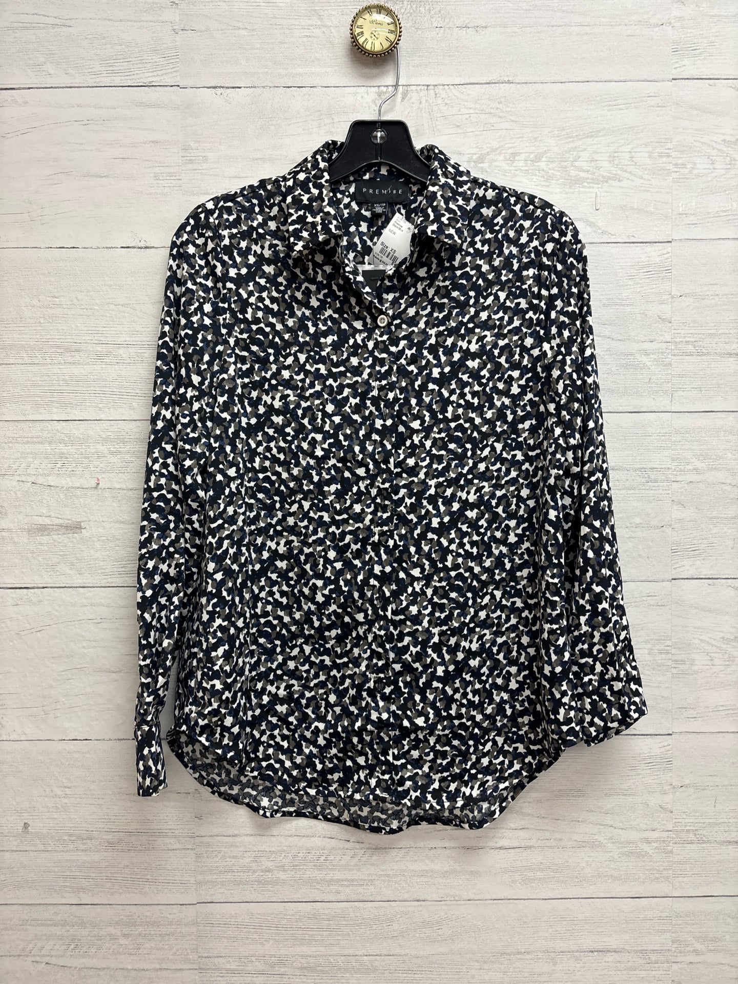 Size XS Premise Black/Blue Shirt