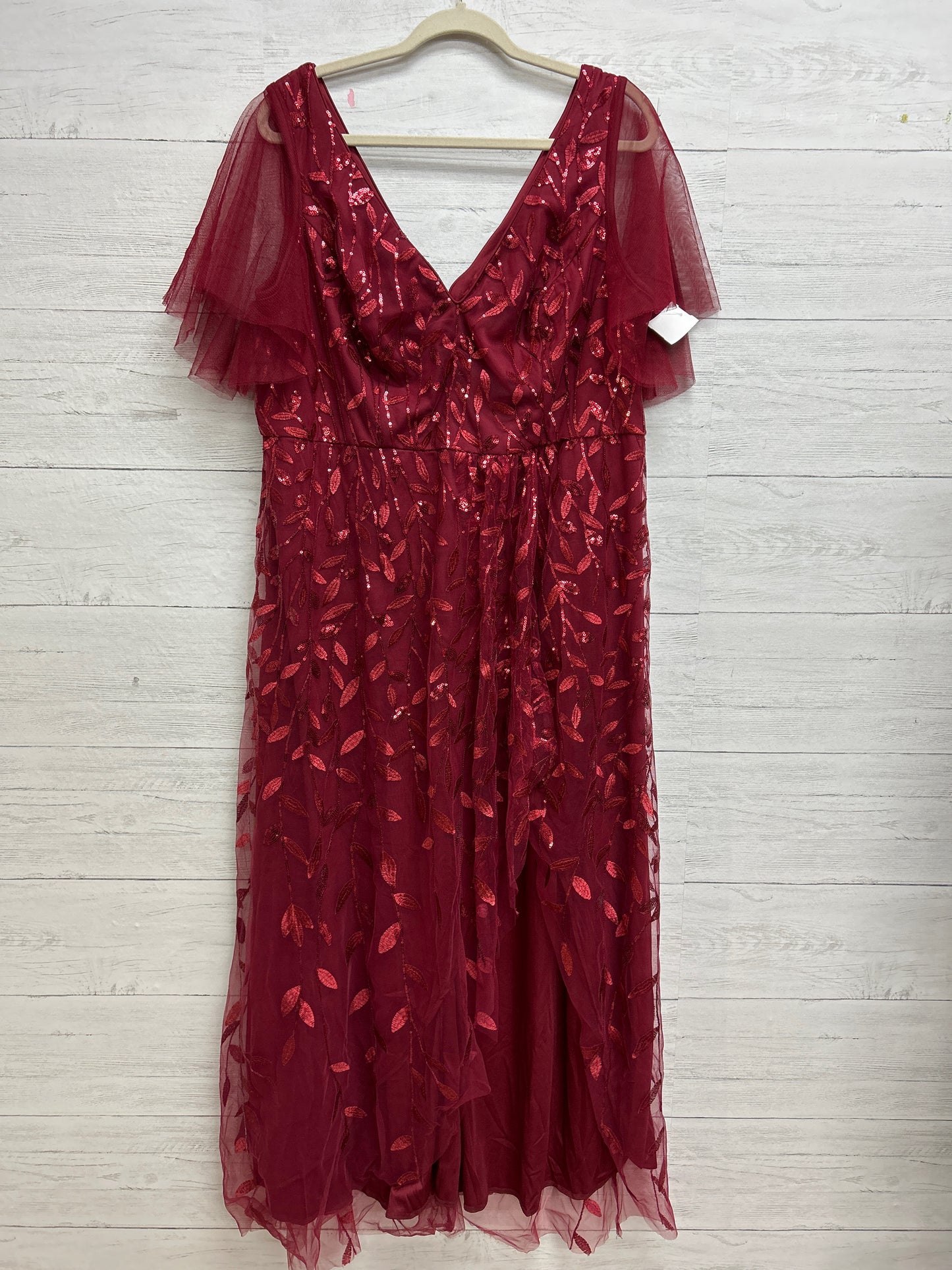 Size 1X Ever Pretty Red Gown