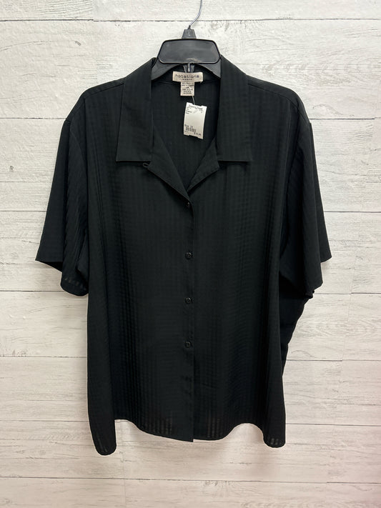 Size 3X Notations Black Shirt