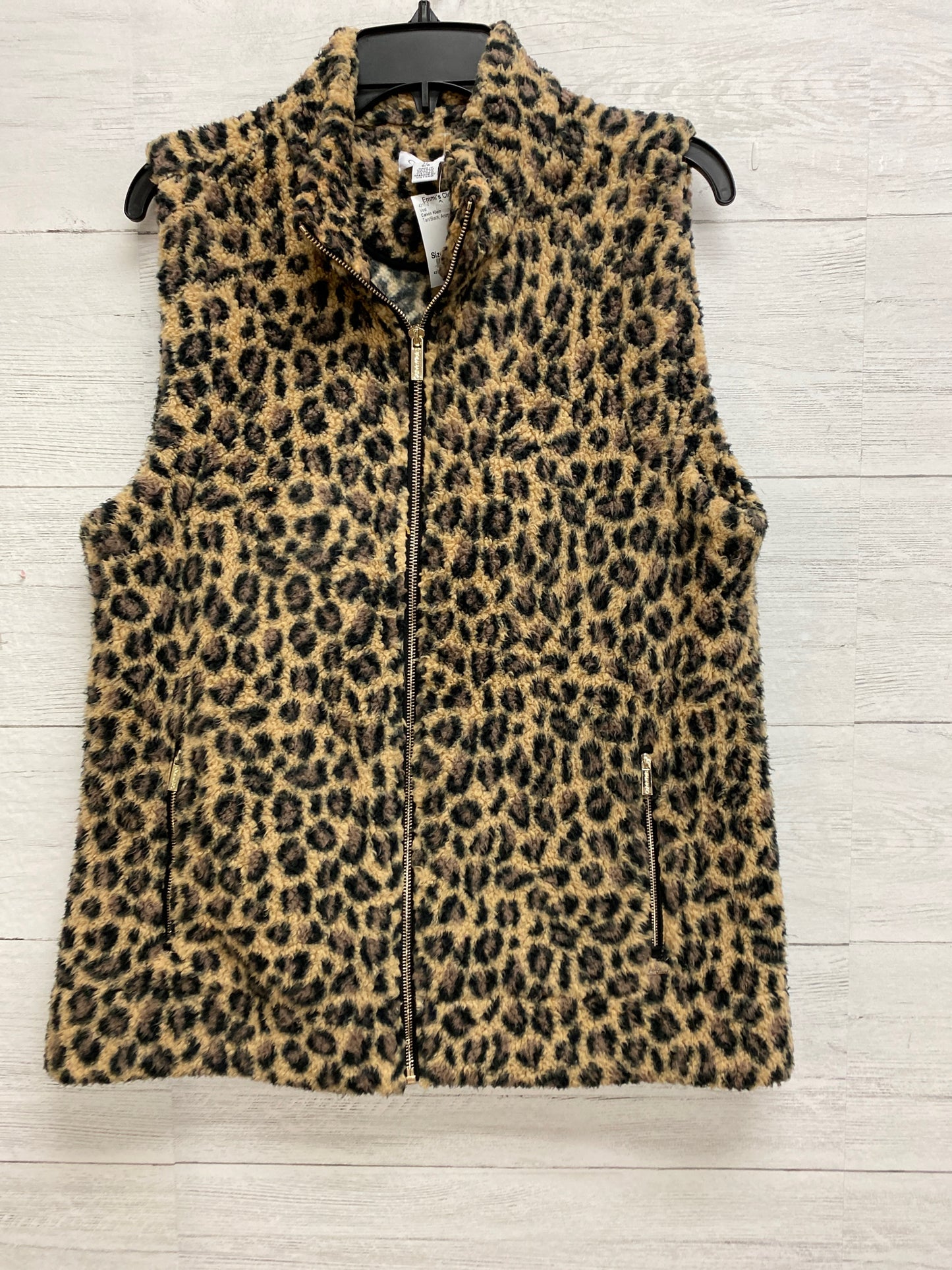 Size L Calvin Klein Tan/Black Vest