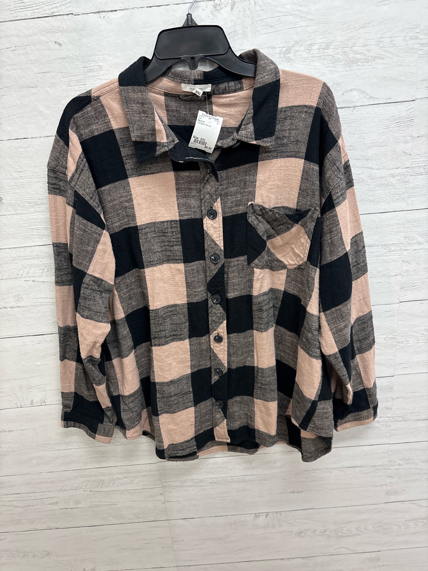 Size XXL Maurices Tan/Black Shirt