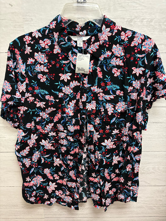 Size XXL Croft & Barrow black/red Womens Shirt