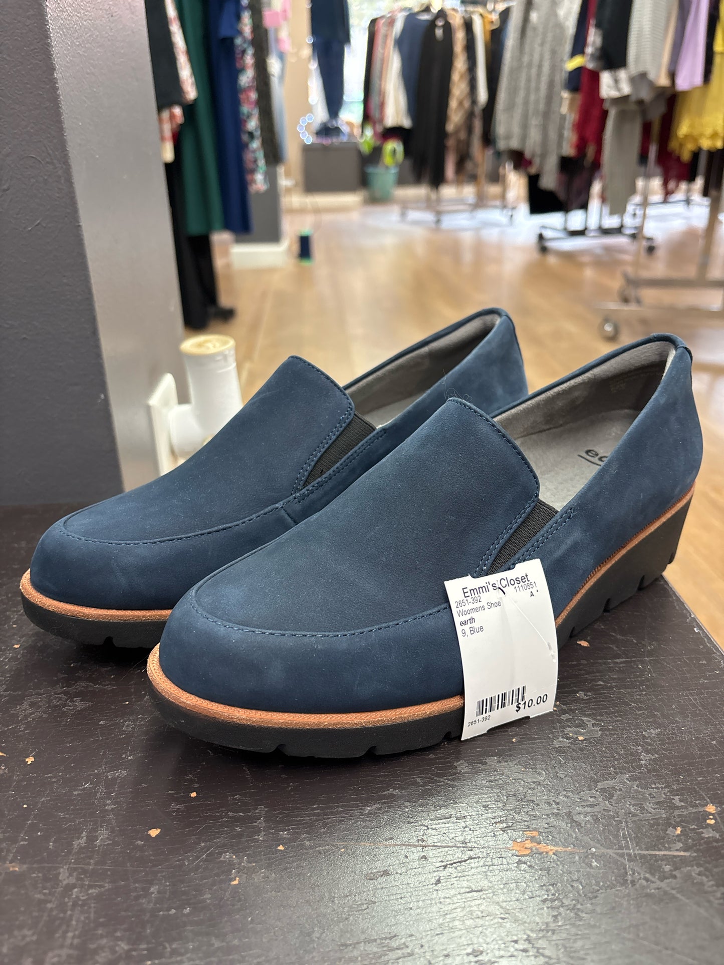 9 earth Blue Woomens Shoe
