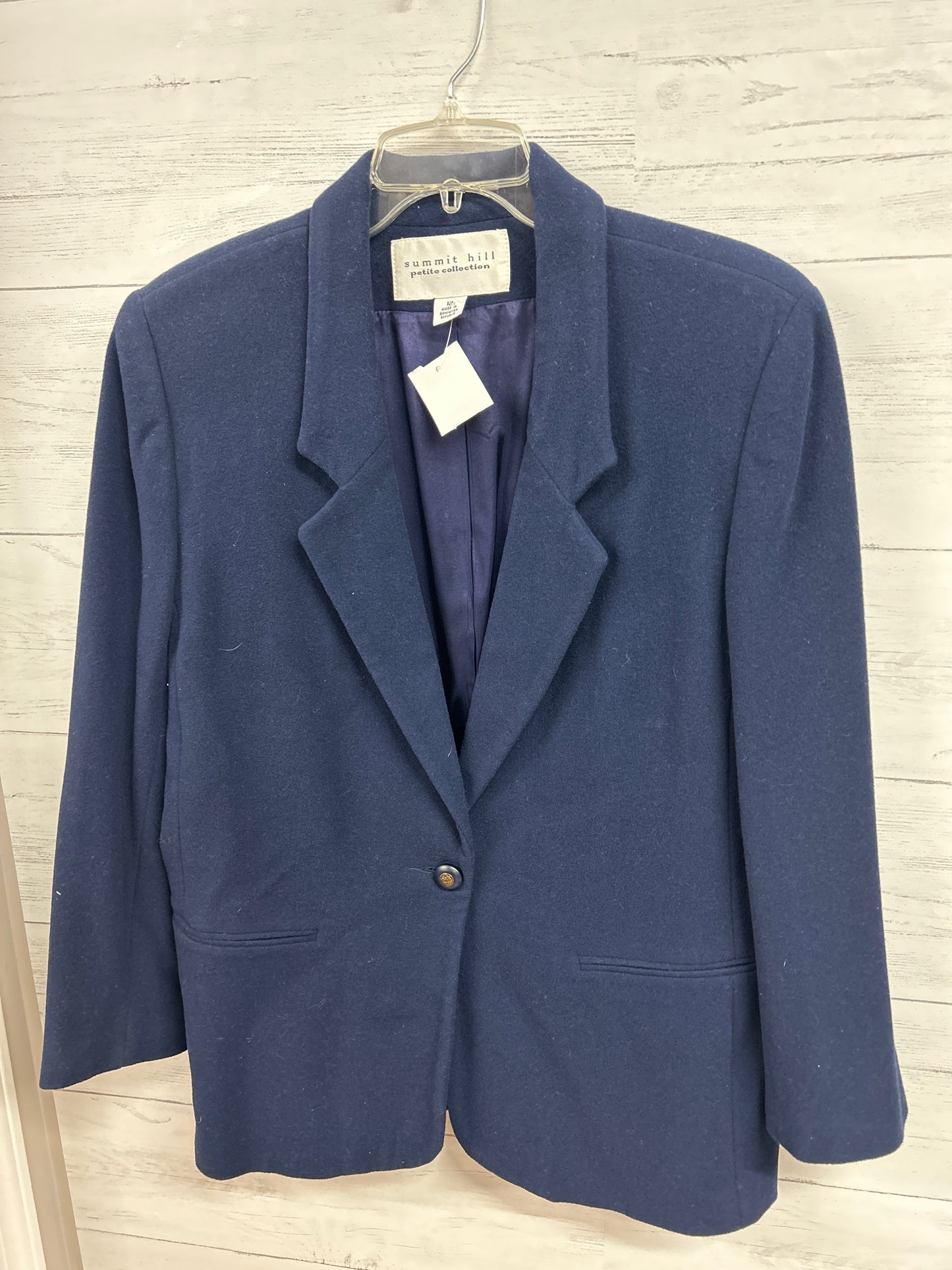 Size 12 Summit Hill Navy Blazer