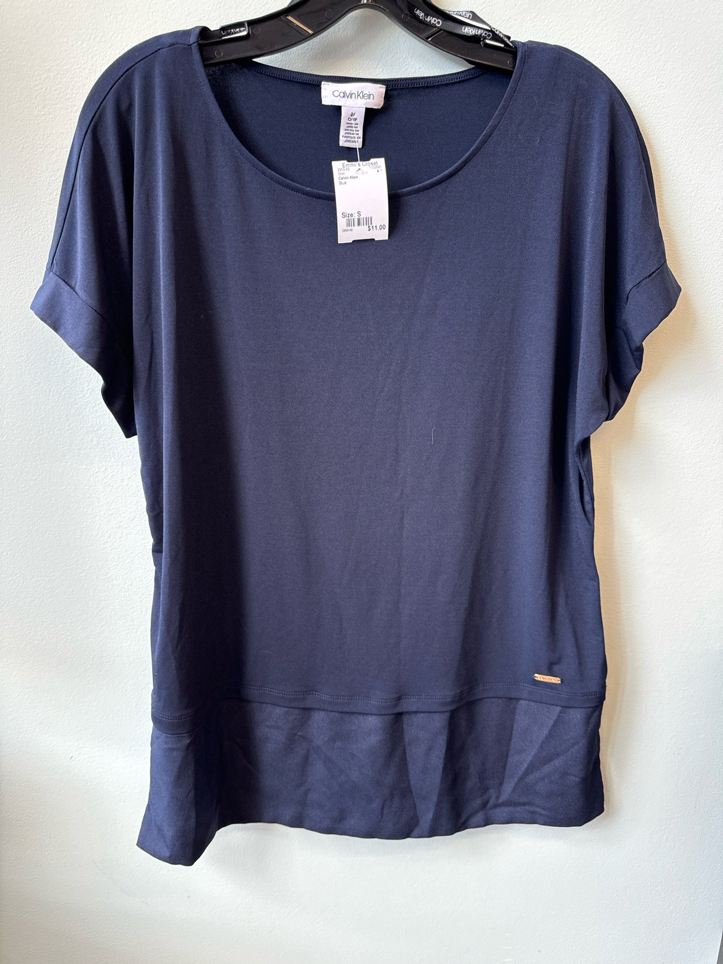 Size S Calvin Klein Blue Shirt