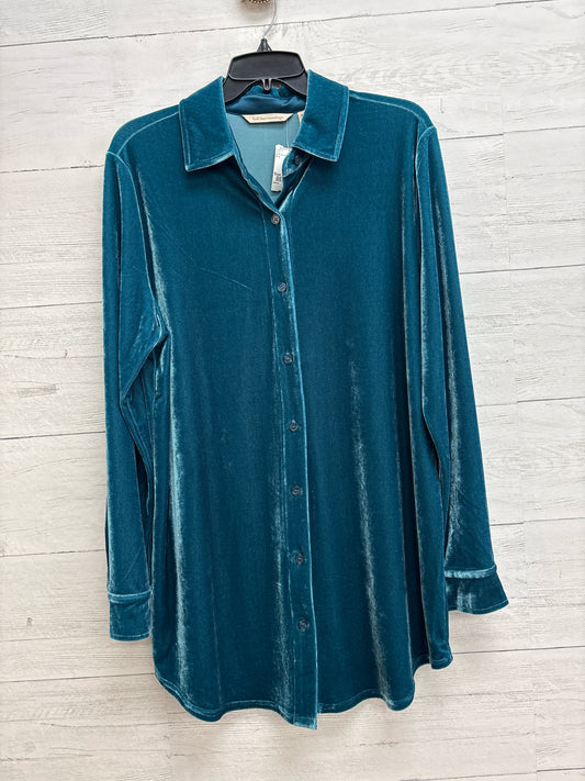 Size M Soft Surroundings Blue Shirt