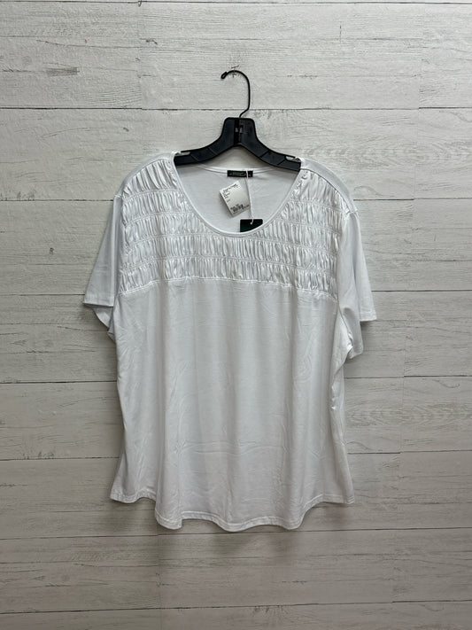 Size 3X OFEEFAN White Shirt