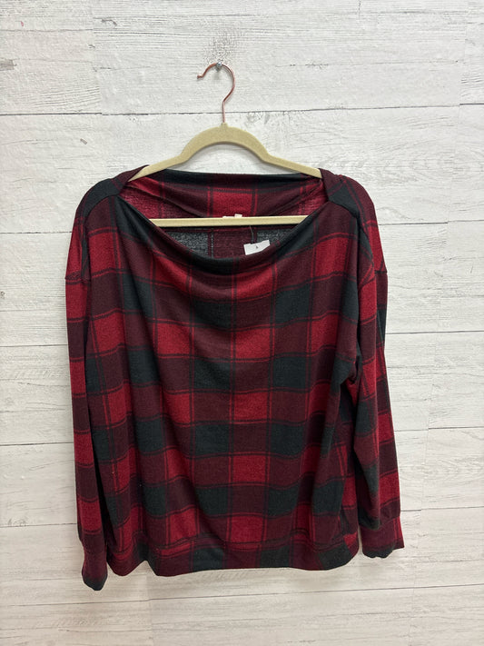 Size XL Maurices Red/black Womens Shirt