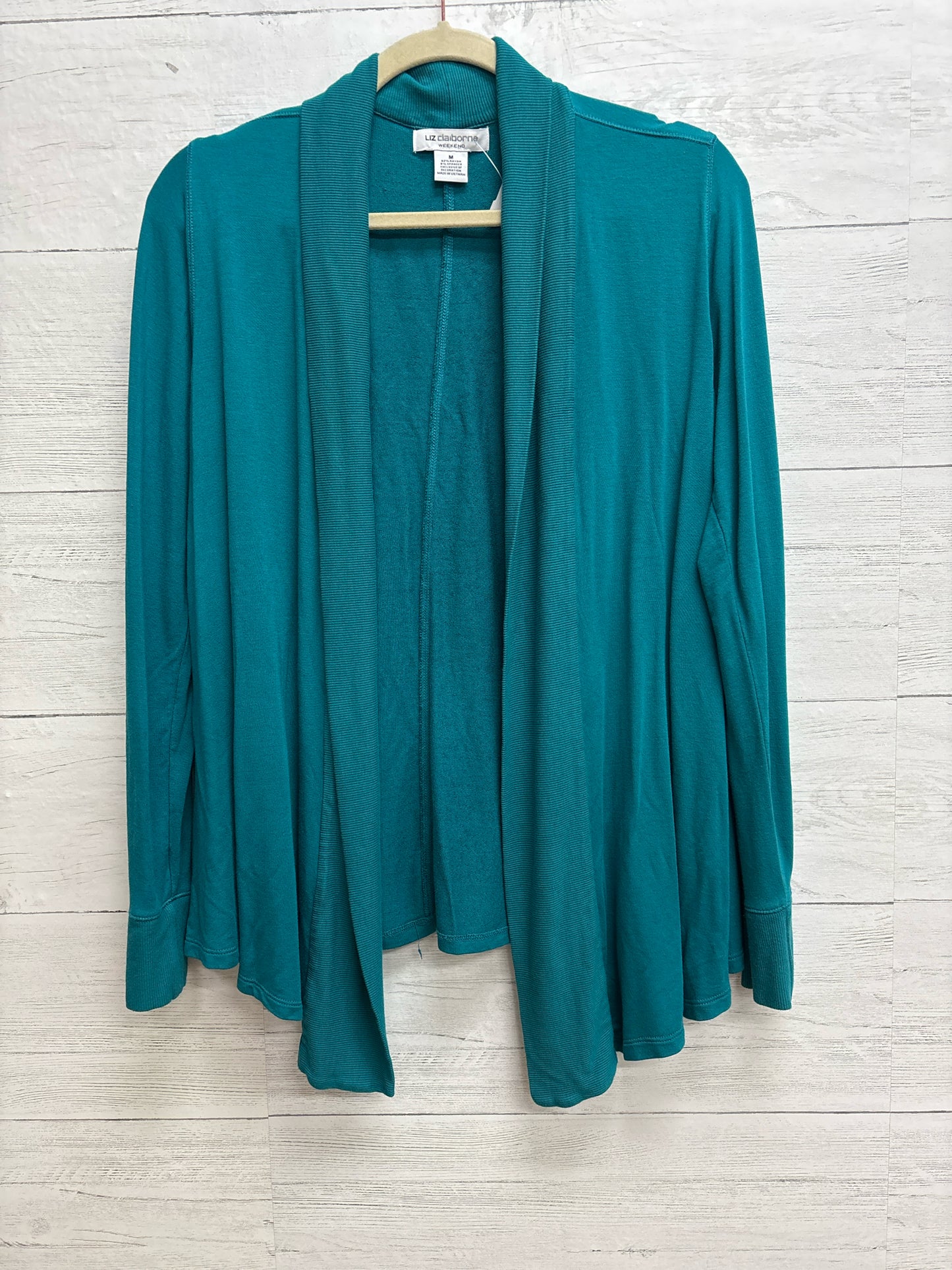 Size M Liz Claiborne Blue Womens Cardigan