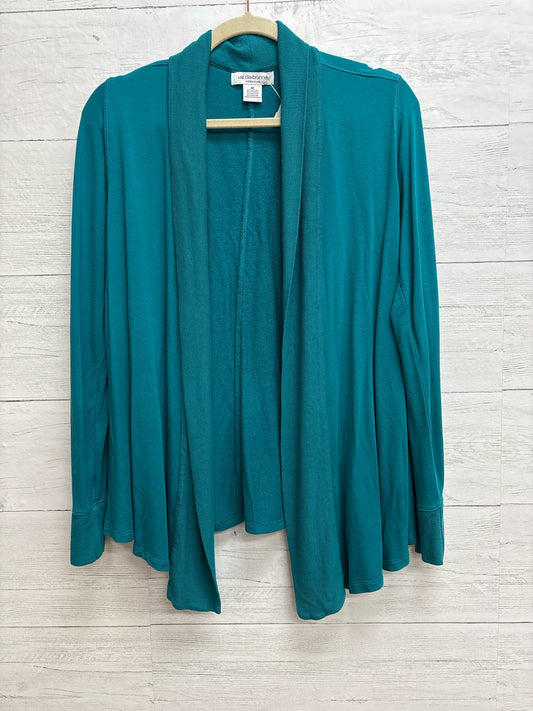 Size M Liz Claiborne Blue Womens Cardigan