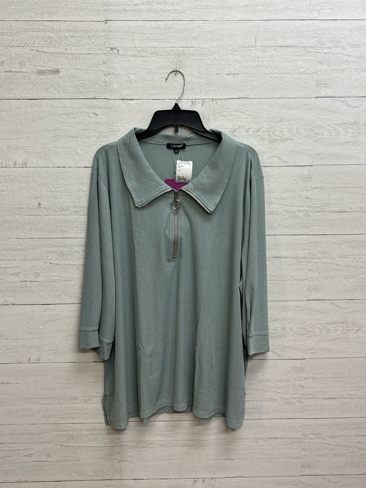 Size 4X U. VOMADE Green Shirt