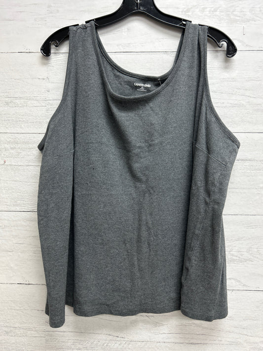 Size 3X lands end Grey Tank Top